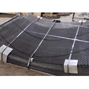 Wear Resistant Double Crimped Wire Mesh Non Slip Woven Vibrating For Mining