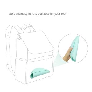 Wholesale Easy Roll Up Wipe Clean Soft Toddler Waterproof Easily Clean Drool Feeding Tool Bibs for Feeding with Food Catcher Pocket from china suppliers