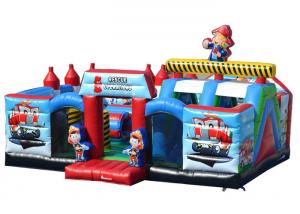 Wholesale Fireman Giant Inflatable Obstacle Course Race Double Stitching For Outdoor Activities from china suppliers