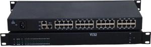 32 Port Scada Serial Server Solution , Serial Device Server Massive Capacity Memory