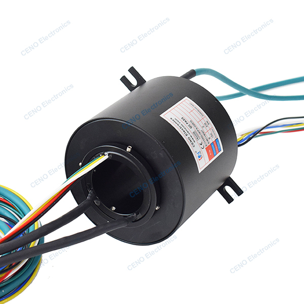 Quality Through Hole Slip Ring with circuits Electric Power & Ethernet Signal for sale
