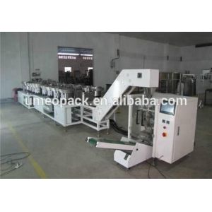 Screw counting and packing machine for plastic parts automatically weighing