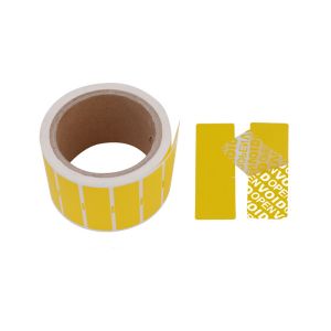 Anti - Tamper Custom Security Stickers Labels / Adhesive Warranty Seal Sticker