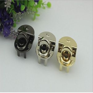 Wholesale High level plating nickel free gold color metal purse turn locks from china suppliers