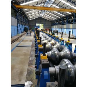 Railway Steel Roller Forming Machine , Heavy Large Corrugated Plate Roll Forming