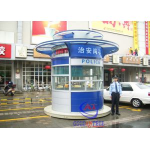 Color Steel Prefabricated sentry box shed for garden , Police Station ,