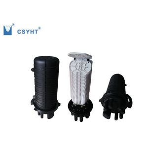 China Black And White Optical 576 Fibre Cable Joint Closure With 1 Oval Port And 6 Round Port on sale