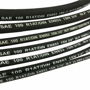 Wholesale Flexible DIN EN853 1SN Steel Wire Braided Rubber Hose for Biodegradable Hydraulic Oil from china suppliers