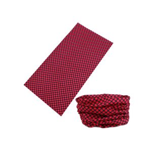 Red Fitness Head Wrap , High Elastic Neck Gaiter 100% Microfiber Polyester