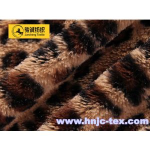 Printing fabric stamp fabric short plush fur pv fleece fabric home textile