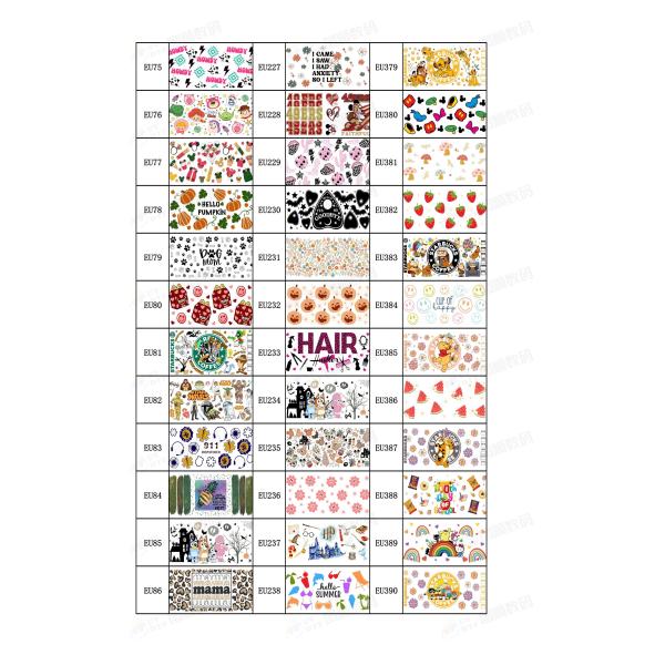 DTF Wrap Custom UV Transfer Stickers ISO9001 SGS ROHS