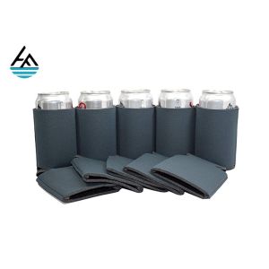 Custom Neoprene Can Holder Neoprene Beer Can Cooler Stitched Fabric Edges