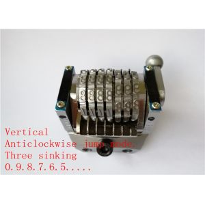 3 Sinking Automatic Numbering Machines Vertical Anticlockwise Long Service Life