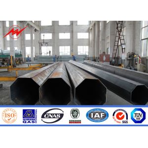220kv Q345 galvanized electrical power pole for electric line