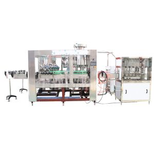 Touch Screen CIP Cleaning Beer Bottling Equipment 1800BPH Motor Conveyor Precise