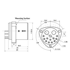 Precision Acceleration Measurement Unit ≤10 1σ Bias One-month Composite
