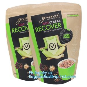 slider zipper flat bottom pet food bag, 5kg large quad seal pouch,flat bottom