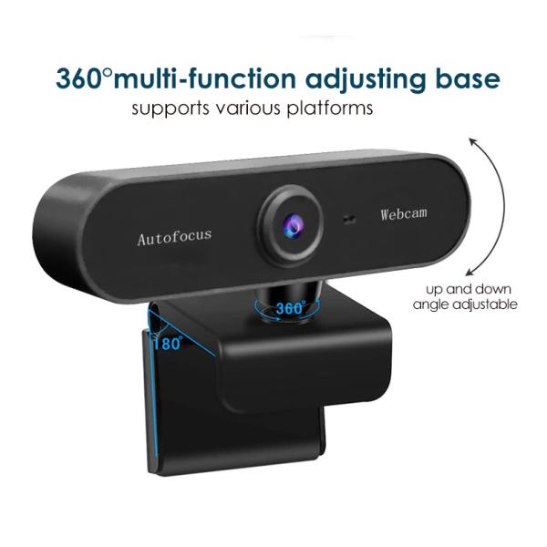 Quality Lightweight Autofocus USB Webcam With Microphone , 1080p Webcam With Mic for sale