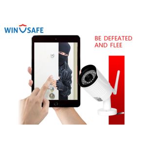 Professional 4Pcs Wifi Wireless IP Camera System With Manual / Regular Recording