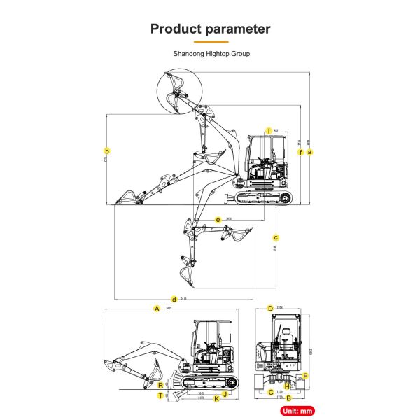HT35 3.5ton Mini Excavator
