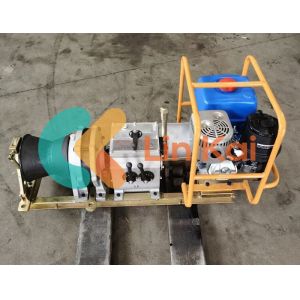 Heavy Duty Gasoline Engine Cable Pulling Winch With Detachable Drum