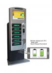 Tabletop Self Service Mobile Cell Phone Charging Station With Credit Card