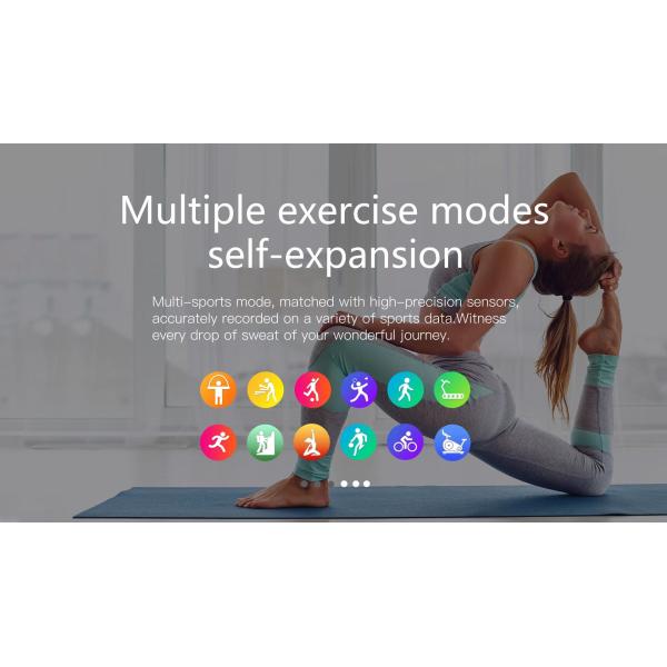 DM75 Ladies Smart Watch Ultra Thin Body 1.04 Inch Massive Exercise Modes Music Player