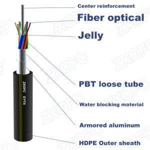 HDPE GYTA Duct Fiber Optic Cable GYTA-96B1.3 96 Core