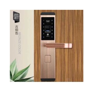 Hidden Key Hole Biometric Fingerprint Smart Door Handle Lock