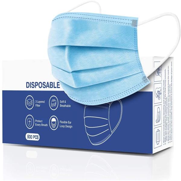PP Nonwoven 3 Ply Disposable Face Mask For Diary Protection