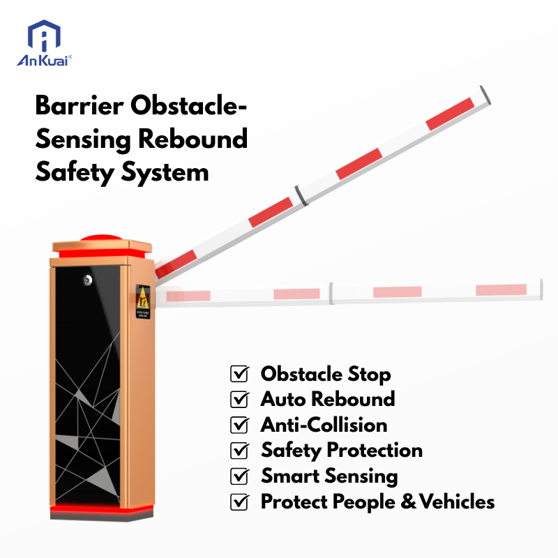 DC24V Brushless Motor Boom Barrier Gate with Thermal Protection & Anti-Smash