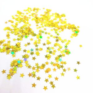 Polyester Star Glitter Shapes Free Samples of 4mm Star Shaped Stars