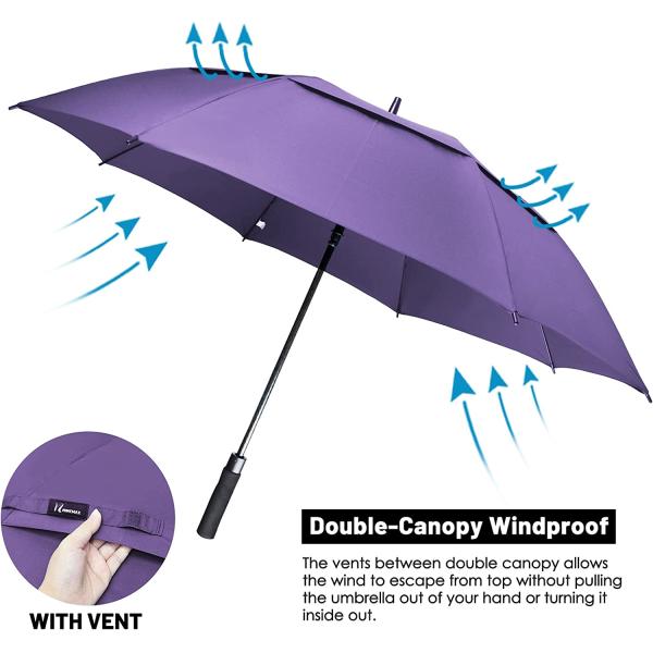 Custom Printing Pattern 8K Golf Umbrella with Larger Windproof and Waterproof Design
