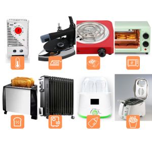 Adjustable Thermostat with 50-250 C Temperature Range and VDE 250V / 12A Design