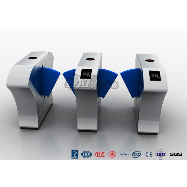 Intelligent Retractable Flap Barrier Gate Controlled Access Turnstiles 550mm