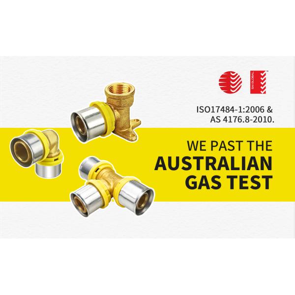 Easy Installation 12mm 16mm 25mm 32mm AS4174 Gas System Water Supply Brass Pipe Fitting TH Type Gas Press Plumbing Fitting