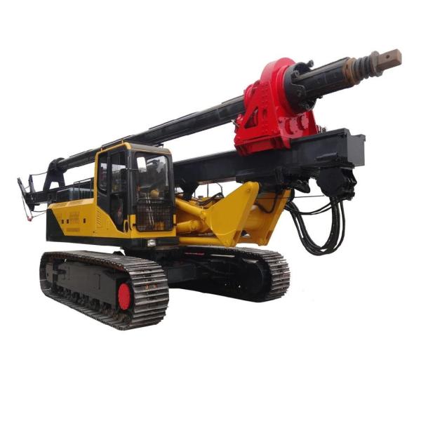 30m Depth Crawler Mounted Rotary Drilling Machine 205 Horsepower Diesel Engine