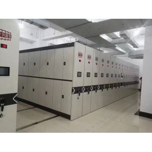 Mobile Grey File Cabinets With Safety Lock 200 Lbs Capacity Corrosion Protection Shelf System