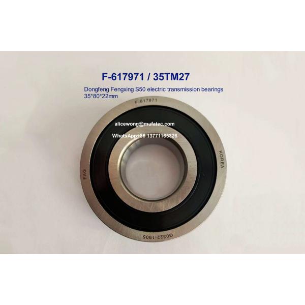 35TM27NXR F-617971 Automobile Electric Transmission Bearings 35x80x22mm Non-standard Deep Groove Ball Bearings
