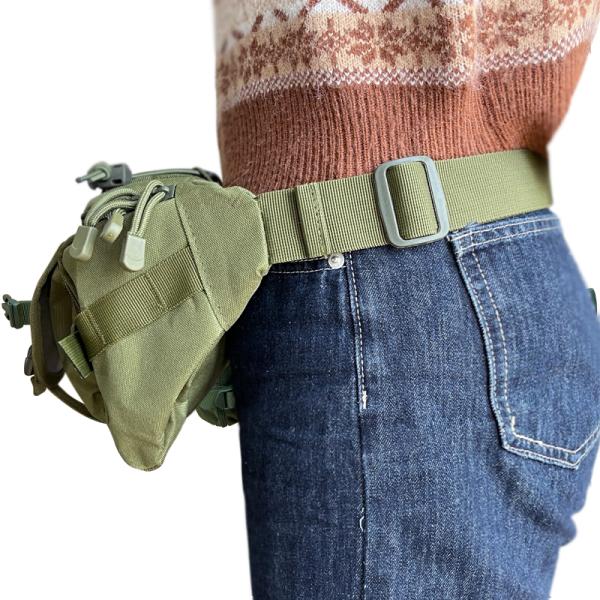 Unisex Outdoor Training Waist Bag for Active Lifestyle and Exercise in Nylon