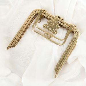 Double Handle Antique Brass Purse Frame Lady Wallet Frame