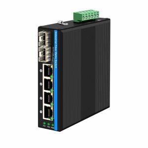 6 Port Gigiabit unmanaged Ethernet Switch Din rail network switch DC12V/24V