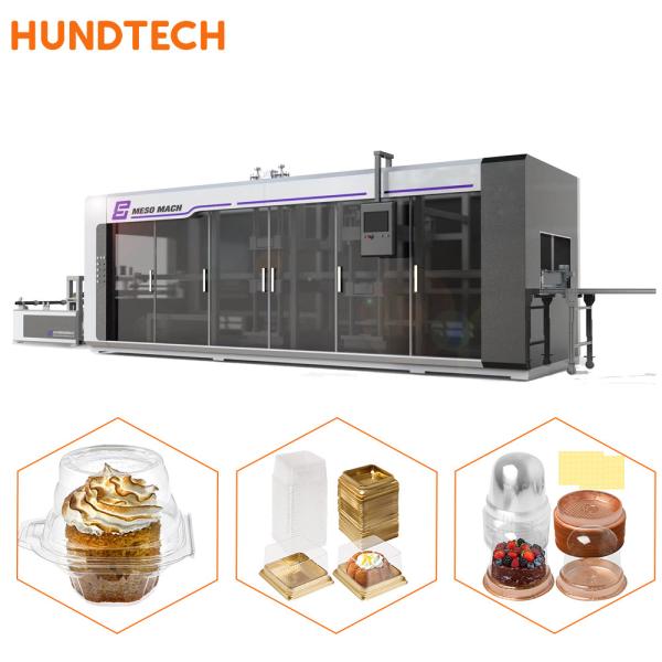 Hotel Restaurant Cake Box Making Machine Multistation Vacuum Forming Equipment