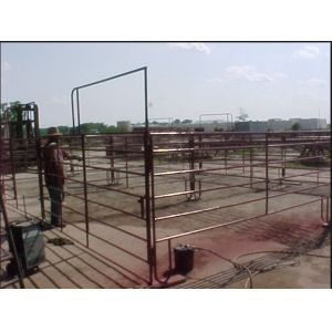 Portable Goat Fence Panels / Galvanized Livestock Fencing Simple Structure