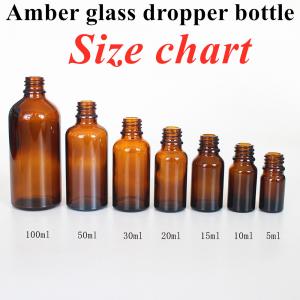 China                  Hot Sale Empty Luxury Amber Brown 10ml 15ml 20ml 30ml 50ml 60ml Glass Essential Oil Bottle for Serum Package              on sale
