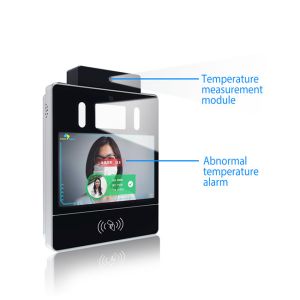 Multitouch Face Biometric Reader Attendance Machine With Temperature Detector