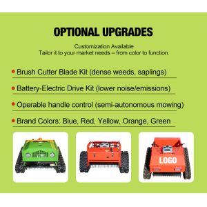 Automatic Multifunctional Remote Control Farm Machine Lawn Mower Weeder Robot On