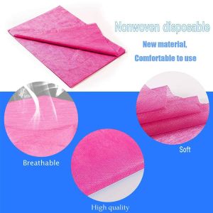 Disposable SMS Waterproof Bed Cover Single Layer Non Woven White Spa Massage