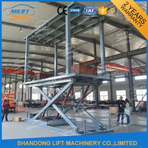 5T 3M In Floor Scissor Type Car Double Layer Lift / Garage Car Lift System