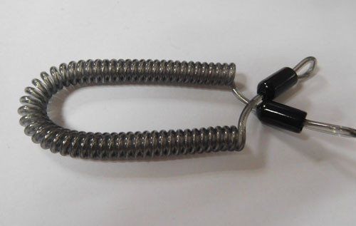 Old and popular style tether coil cord high quality coil tool retractable